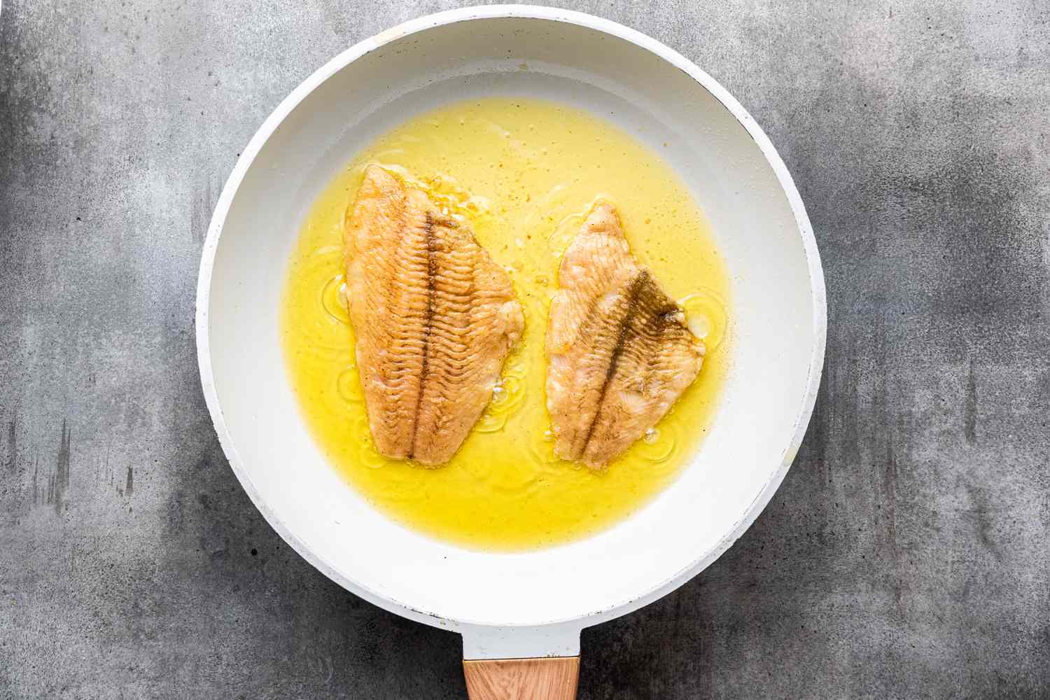 Fillet of Sole Fried in a Pan of Shallow Oil