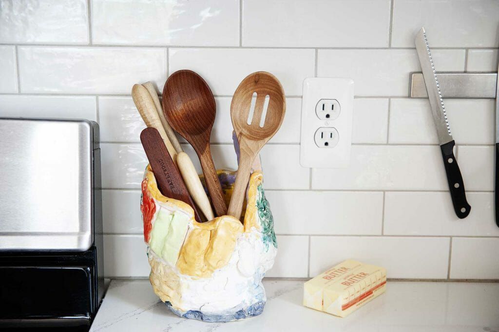 Oiled wooden spoons