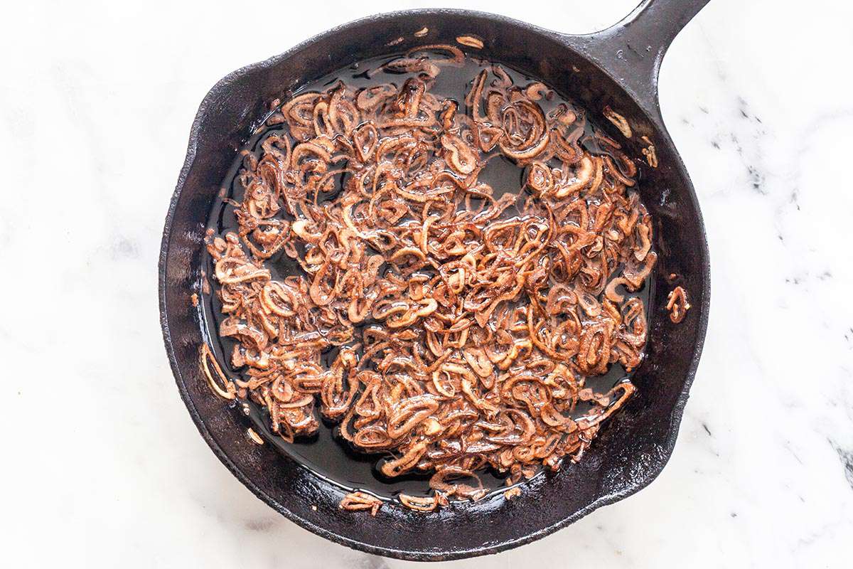 Sesame-Crusted Pork Cutlets with Crispy Shallots