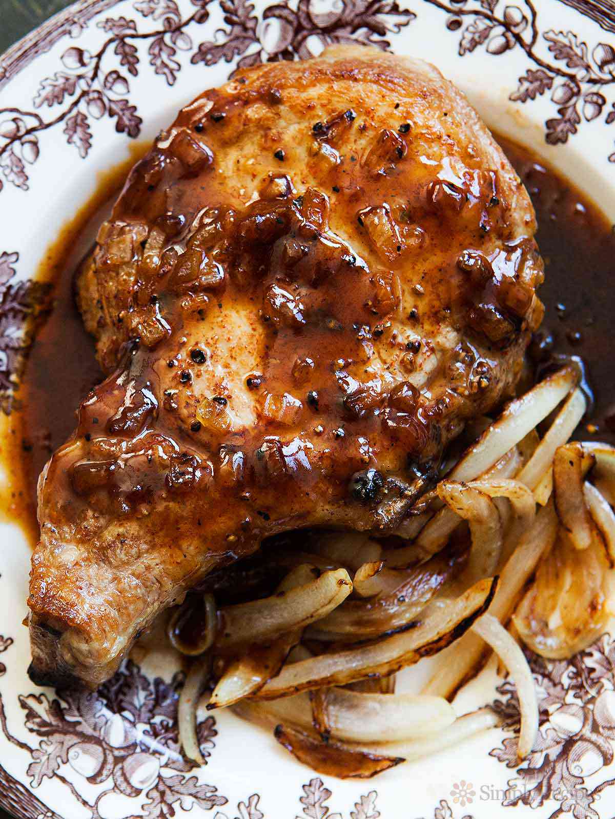 Vermont Maple Syrup Pork Chops