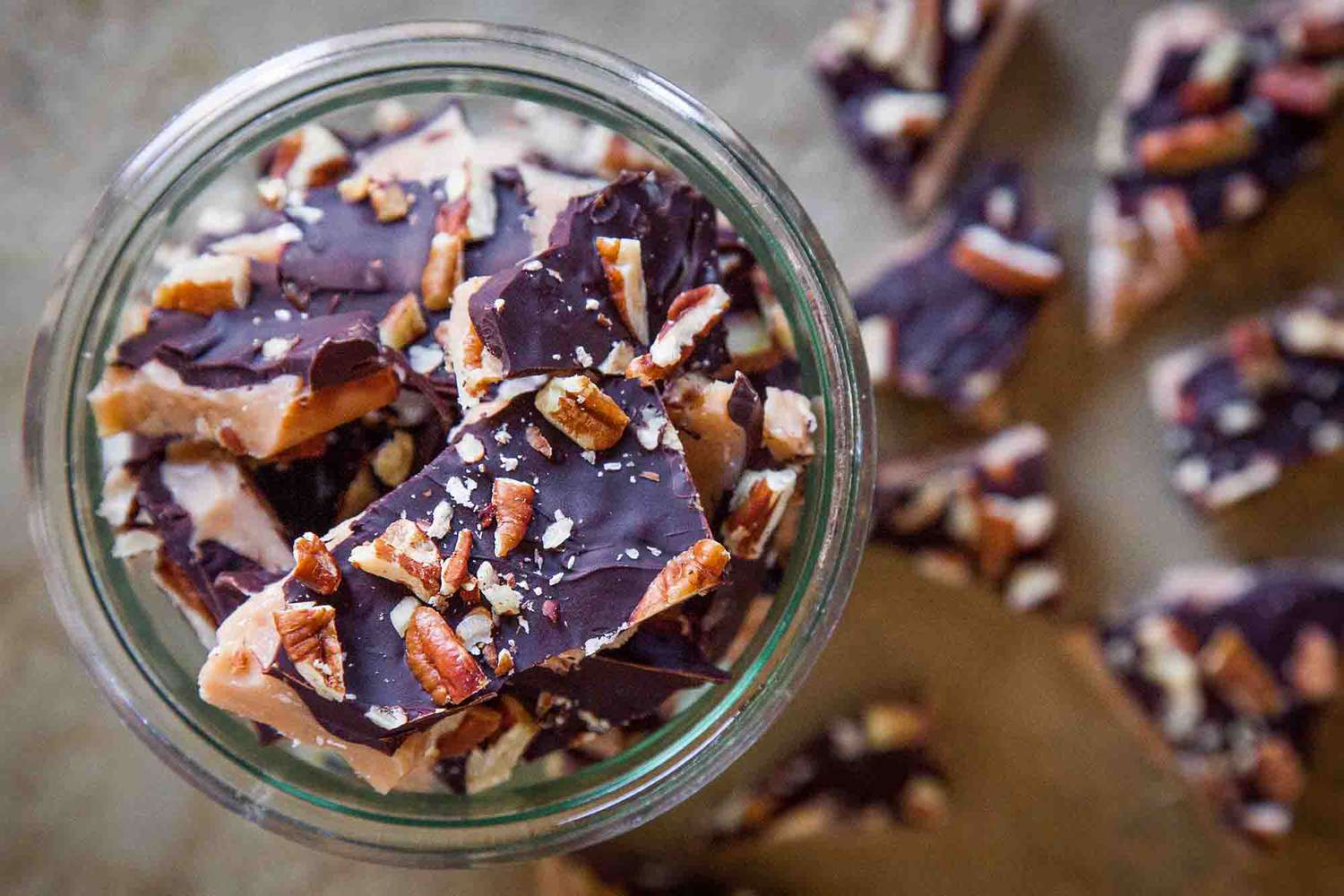 Easy English Toffee in Bowl