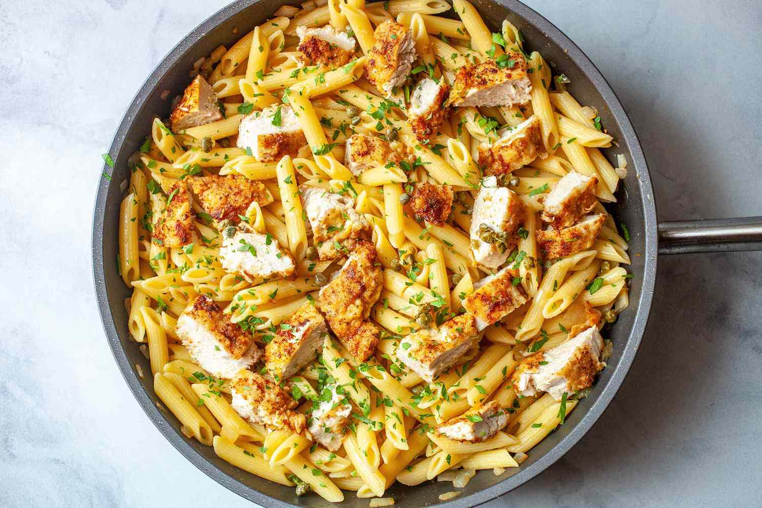How to Make Chicken Piccata with Pasta