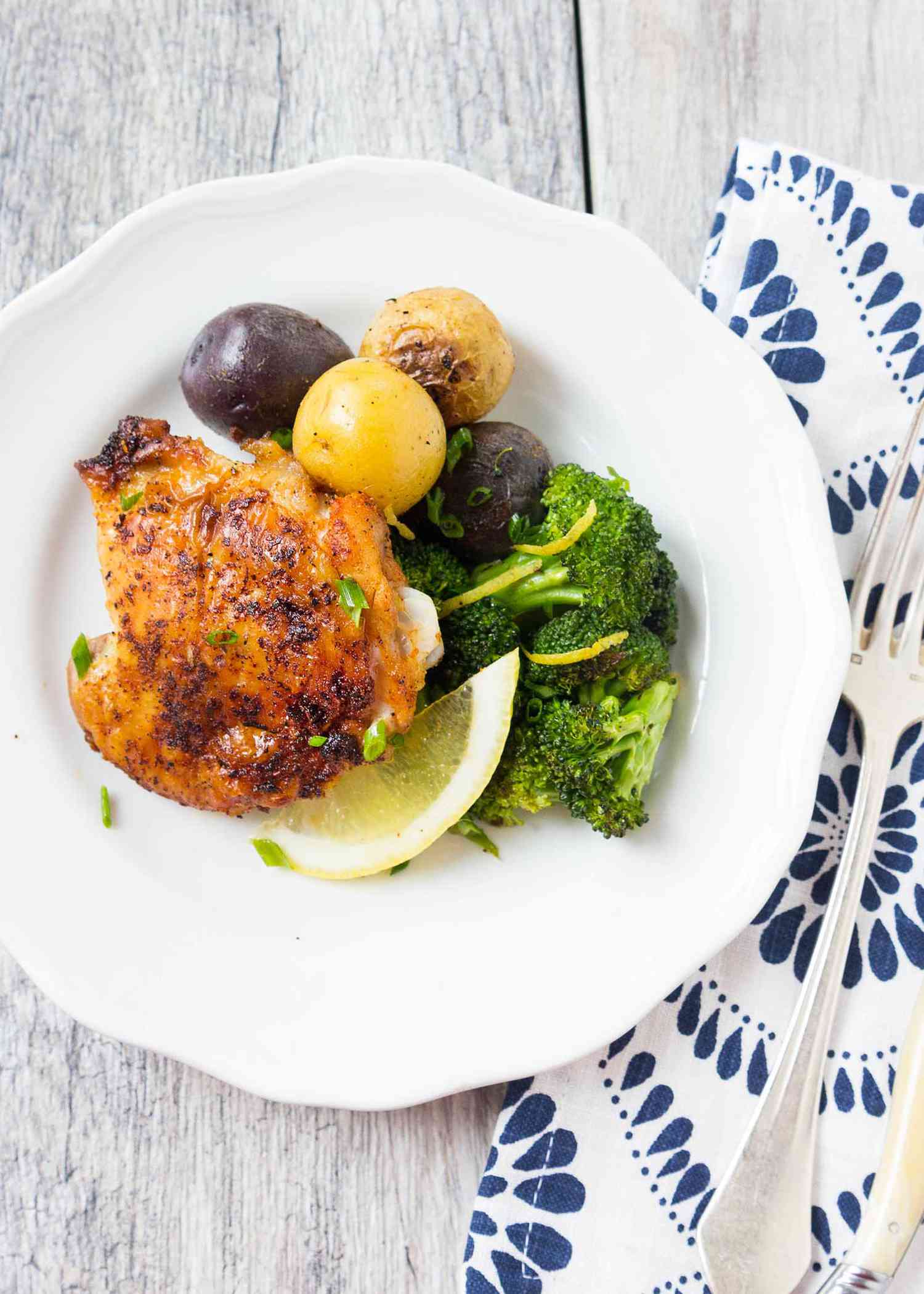 Sheet Pan Chicken with Broccoli and Potatoes