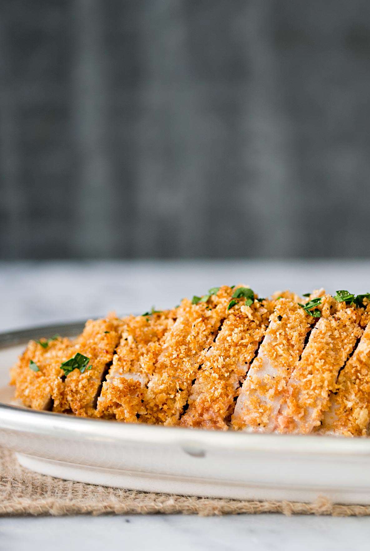 Tangy Panko Crusted Pork Tenderloin