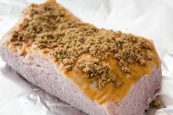 Brown sugar and honey mustard seasoning for baked corn beef