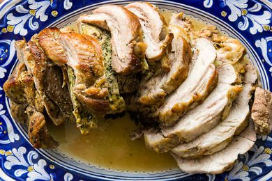 Braised Stuffed Pork Shoulder