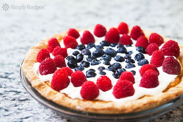 Fourth of July Buttermilk Pie