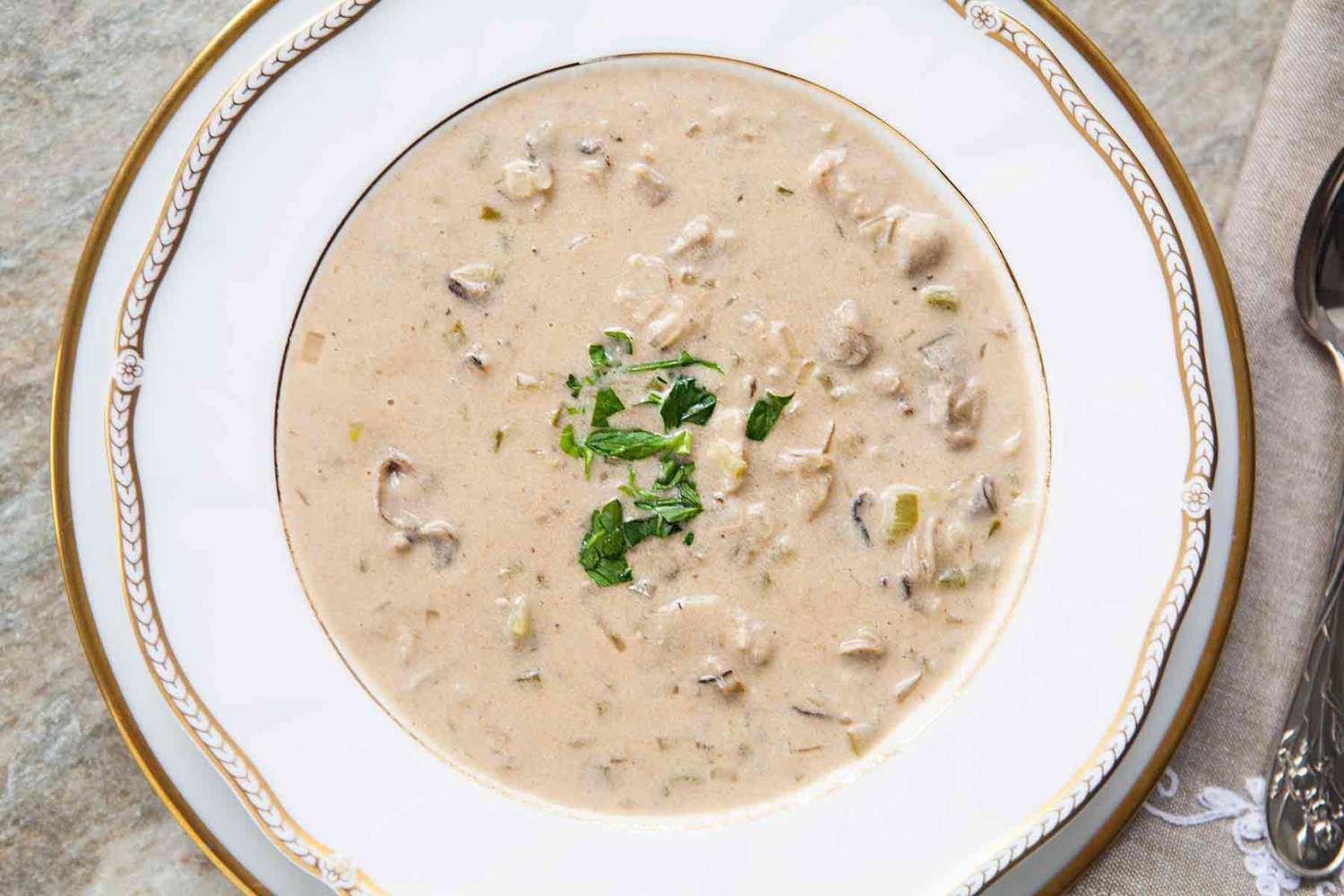 A bowl of oyster stew