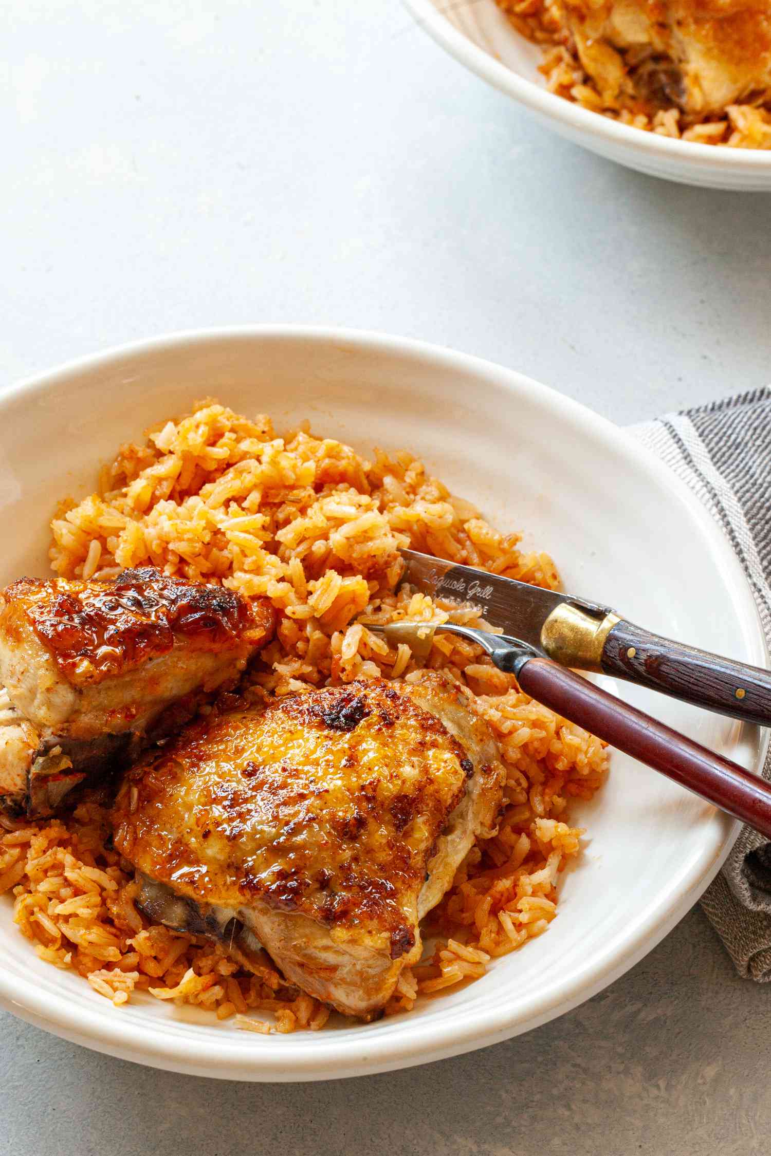 A bowl of pollo chicken.