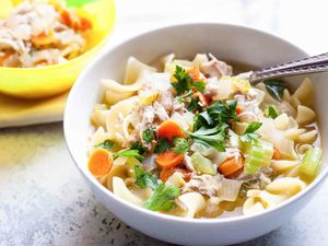 Easy Rotisserie Chicken Noodle Soup