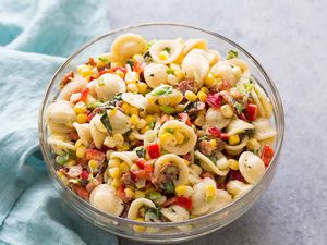 Pasta Salad with Corn and Bacon