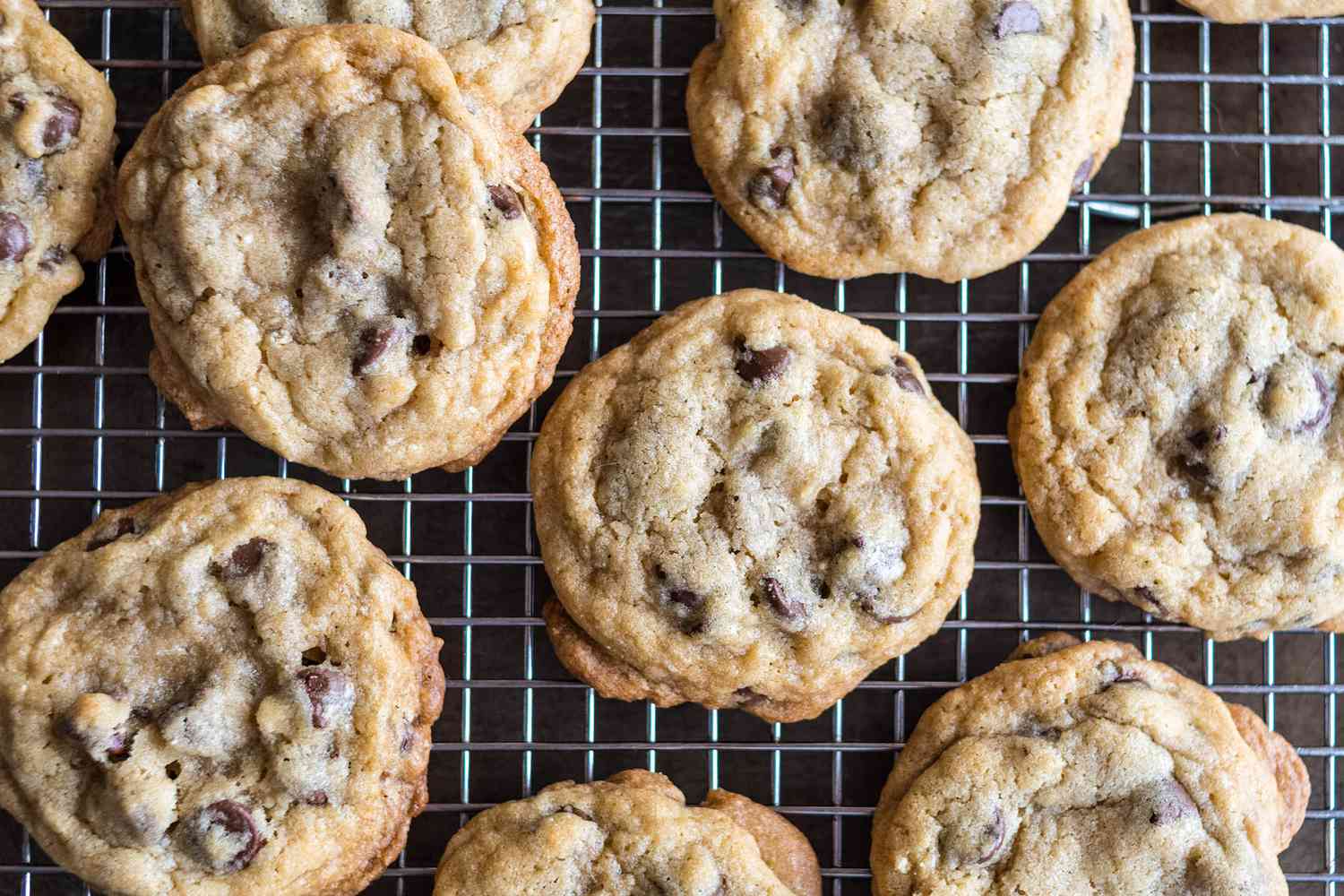 Best Chocolate Chip Cookies cooling on rack