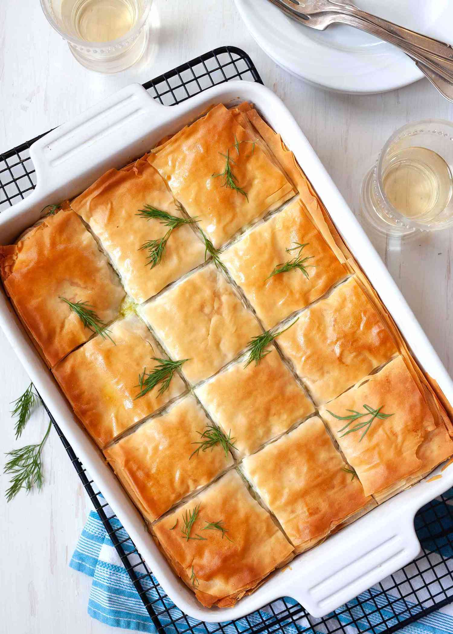 Homemade Greek Spinach Pie (Spanakopita) Casserole