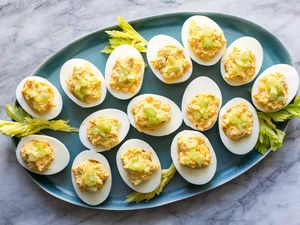 Deviled Eggs with Blue Cheese