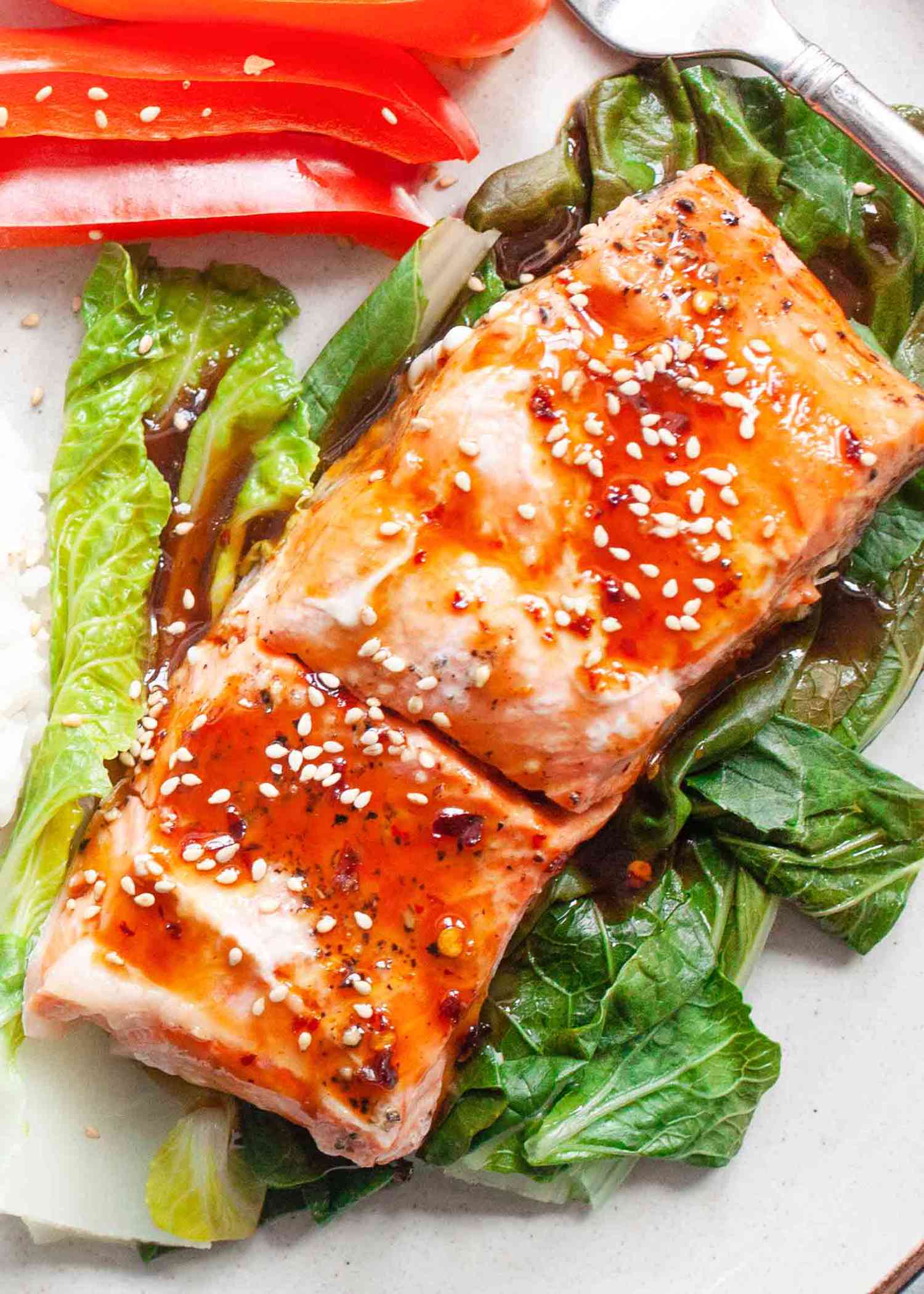 Steamed Ginger Salmon with Ginger Sauce