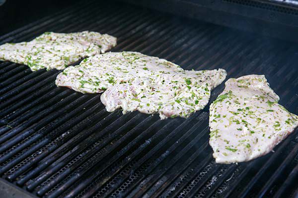 cilantro lime chicken on grill