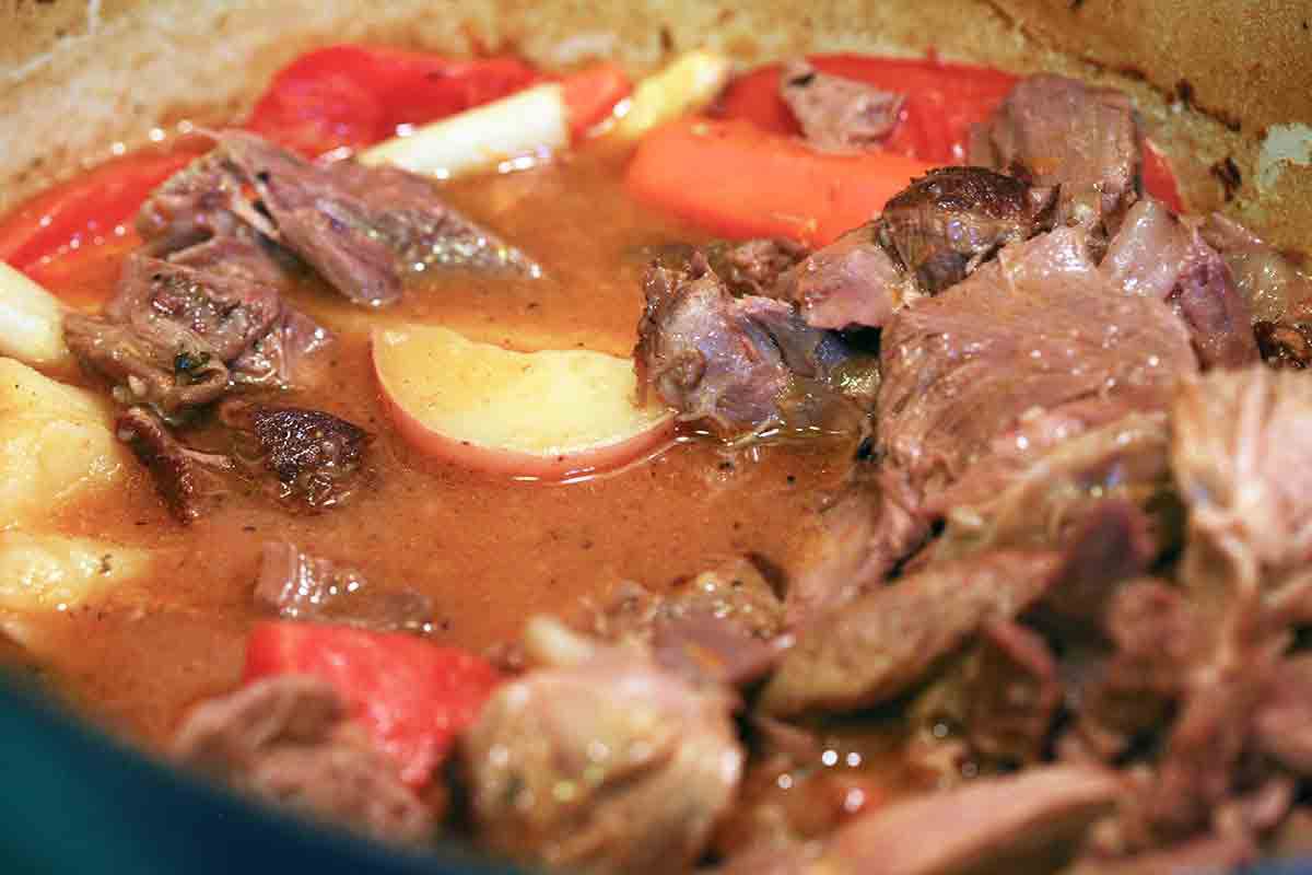 herb braised lamb shanks