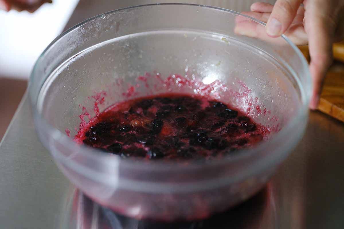 Blueberry jam microwave the jam