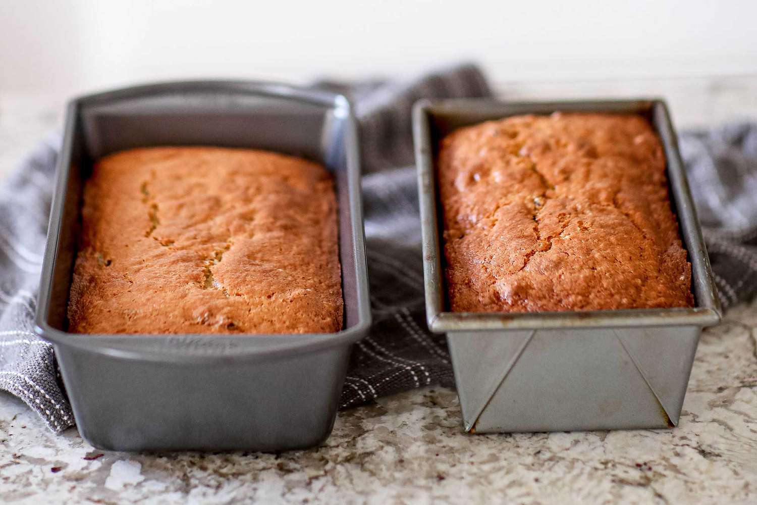 Best Loaf Pans - two pans of bread