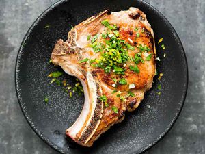 Brined Pork Chops with Gremolata