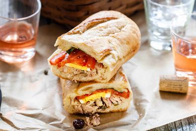 Nicoise tuna sandwich