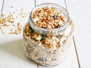 Homemade Granola with Cherries and Almonds
