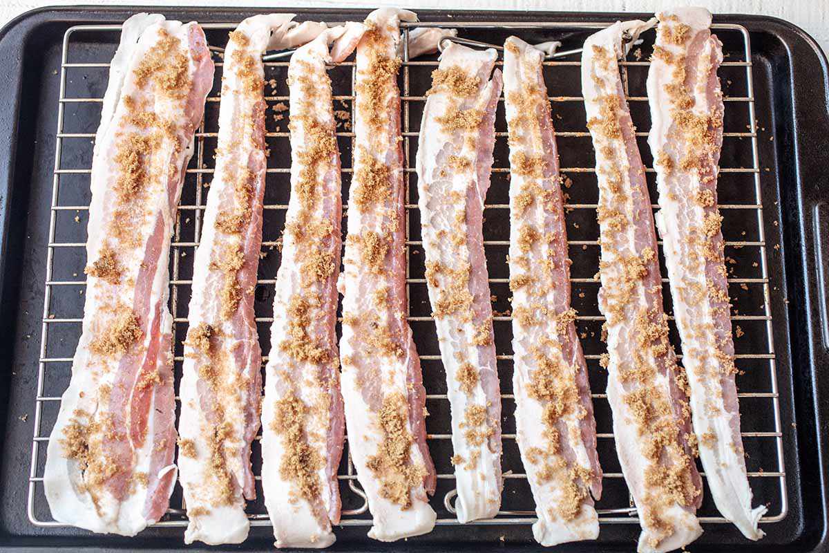 Crack Bacon Recipe spread out the bacon
