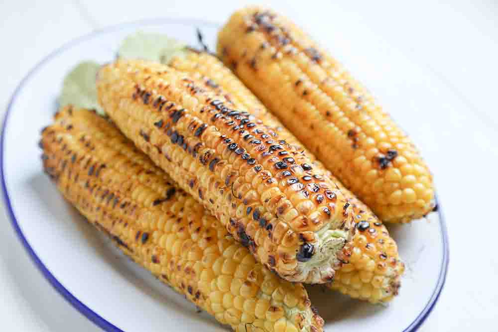 Grilled corn for make an elote recipe