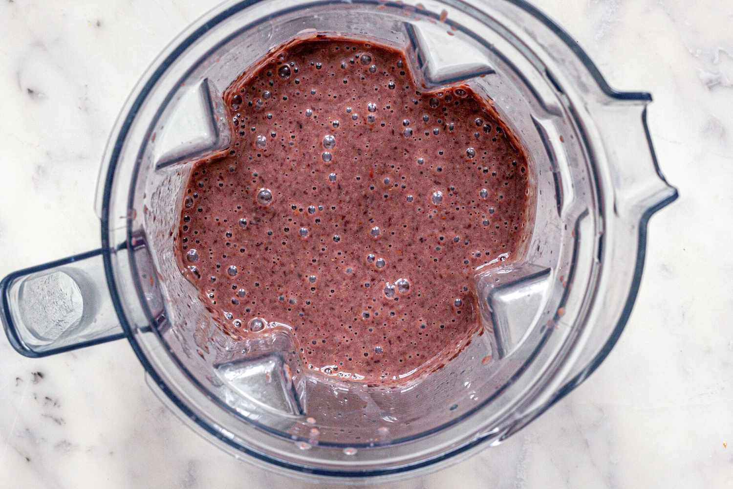 Blended sauce for Mexican Enfrijoladas.