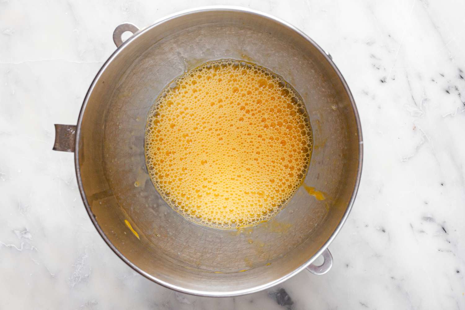 Egg in Mixer Bowl 