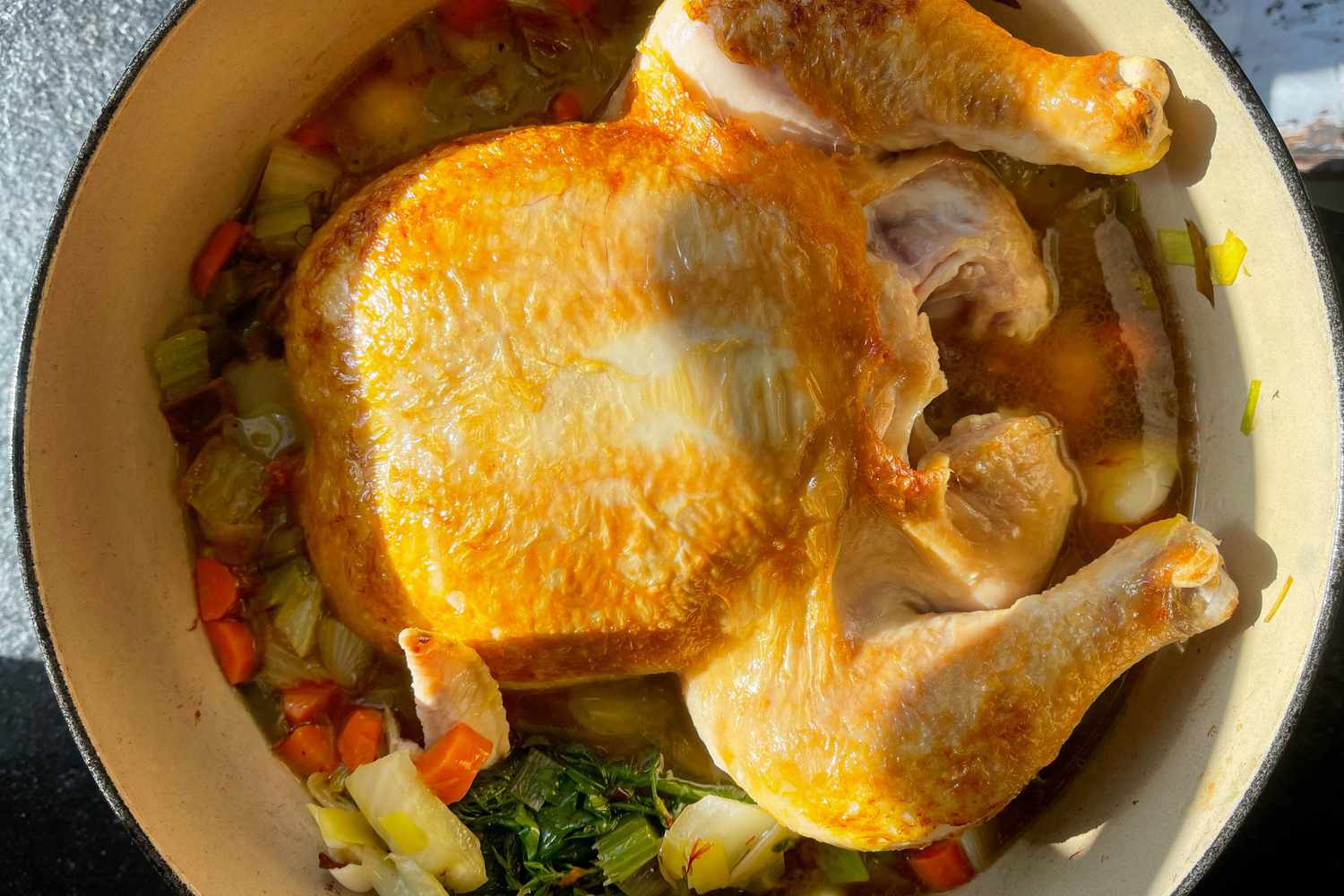 Chicken in a pot