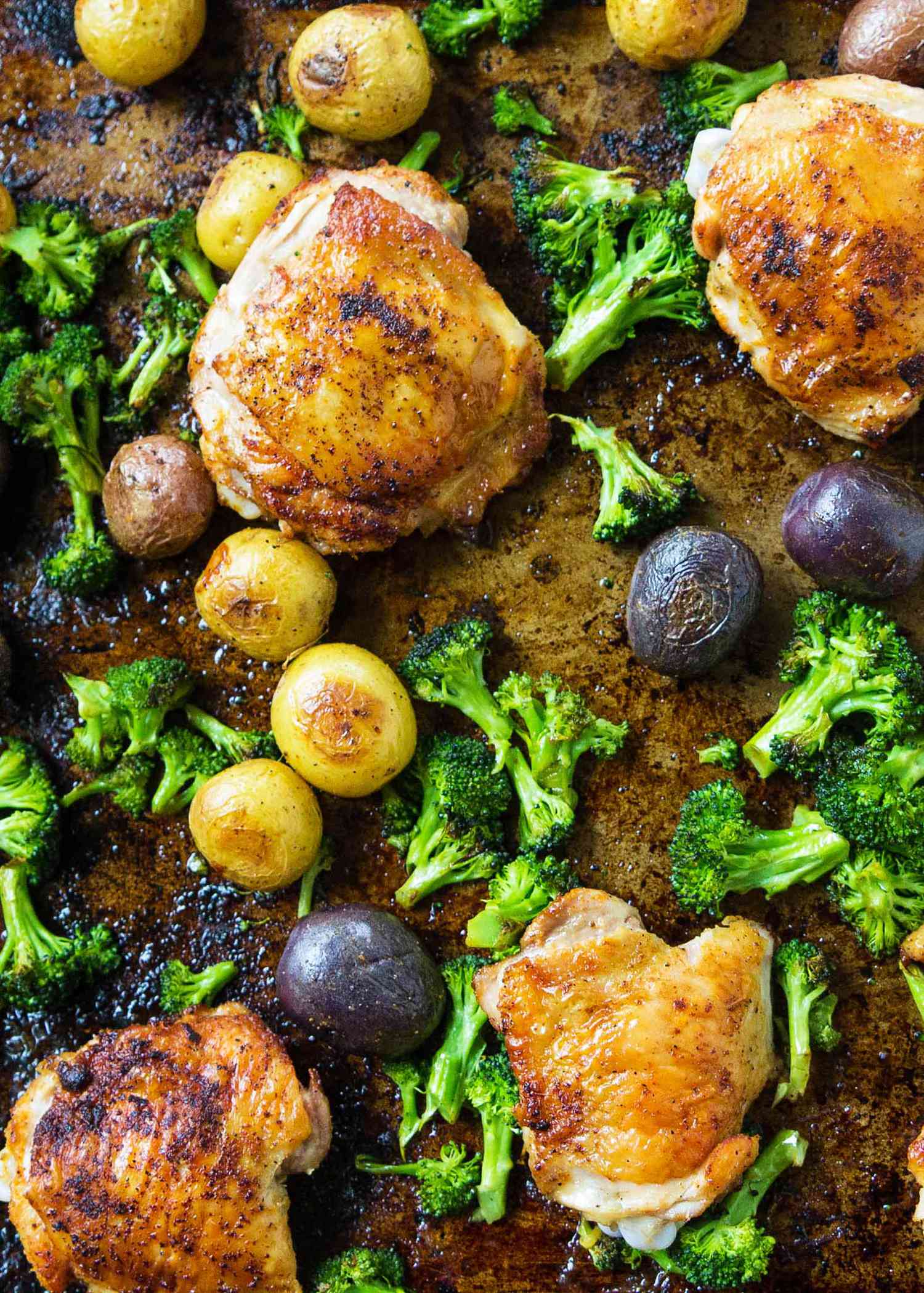 Sheet Pan Chicken with Broccoli and Potatoes