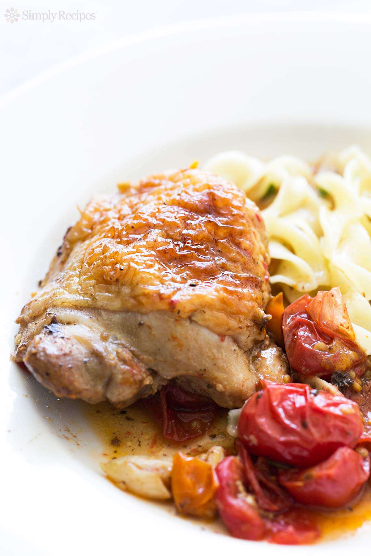 Baked Chicken with Cherry Tomatoes and Garlic
