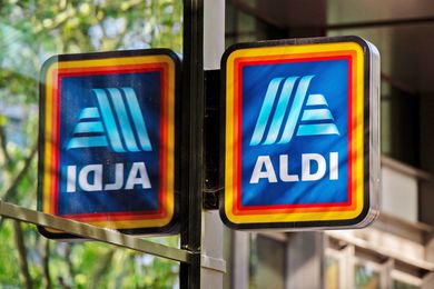An ALDI store sign