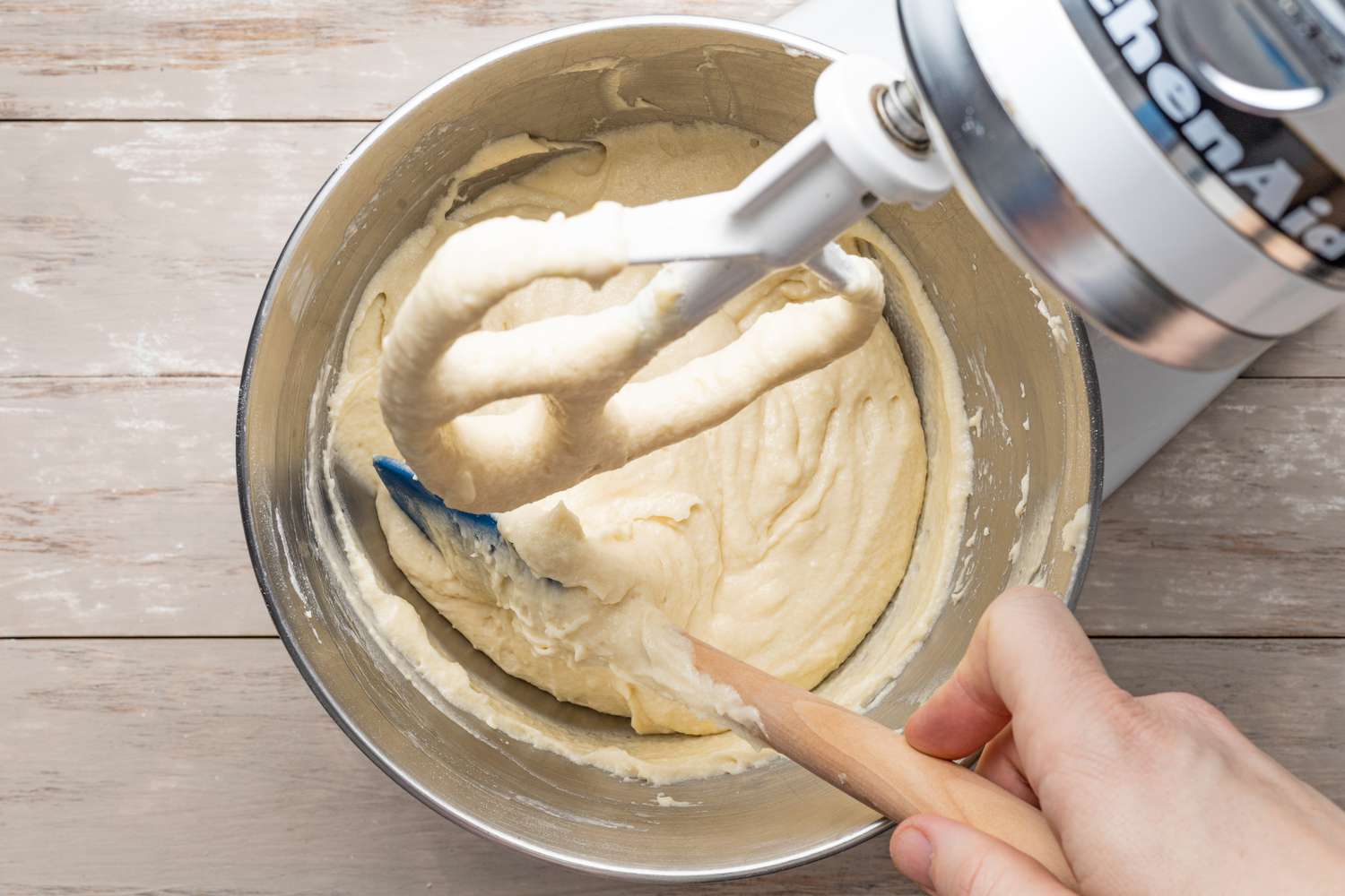 Spatula Used to Scrape the Batter Down the Sides of the Bowl