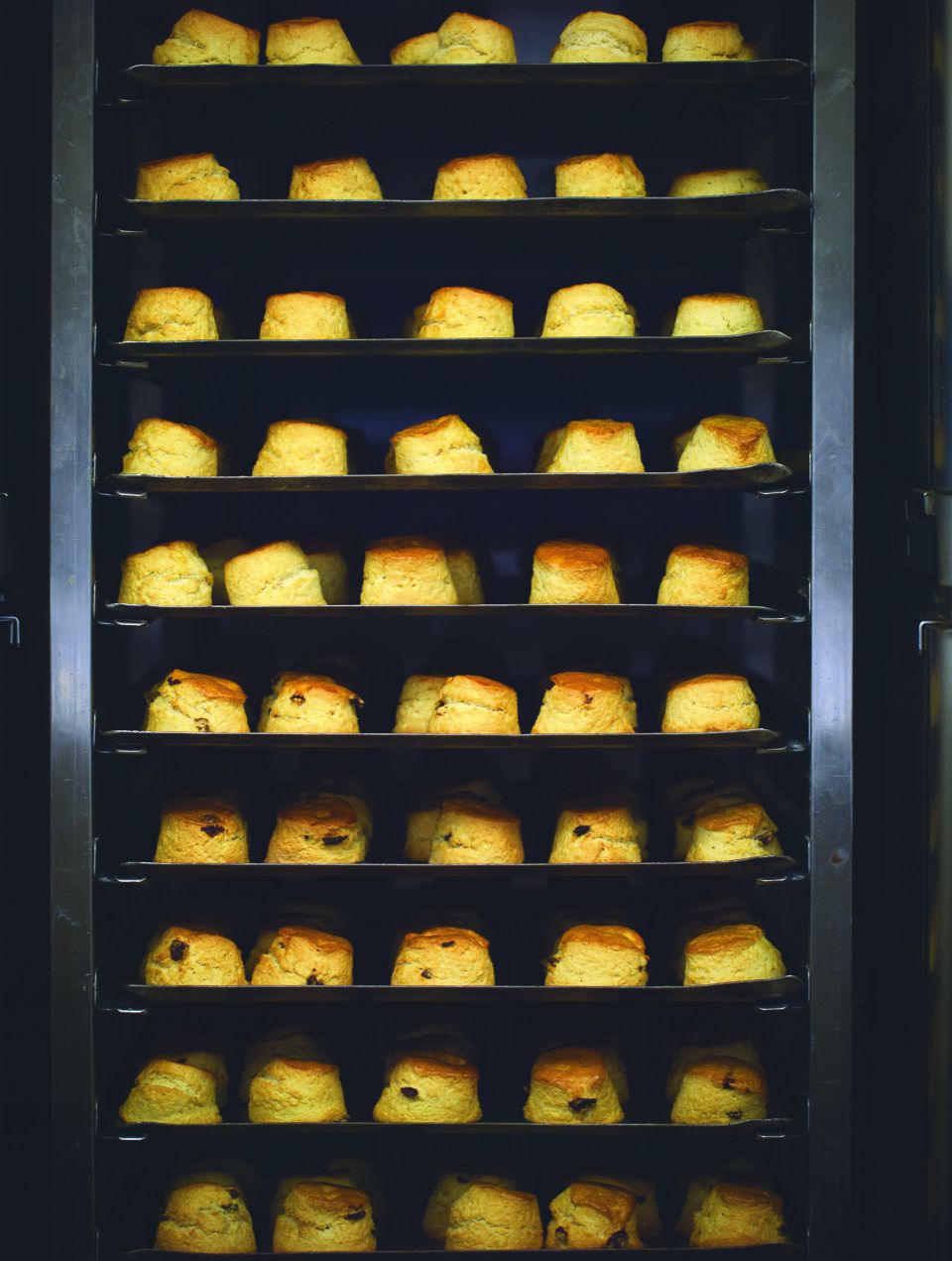scones on a rack