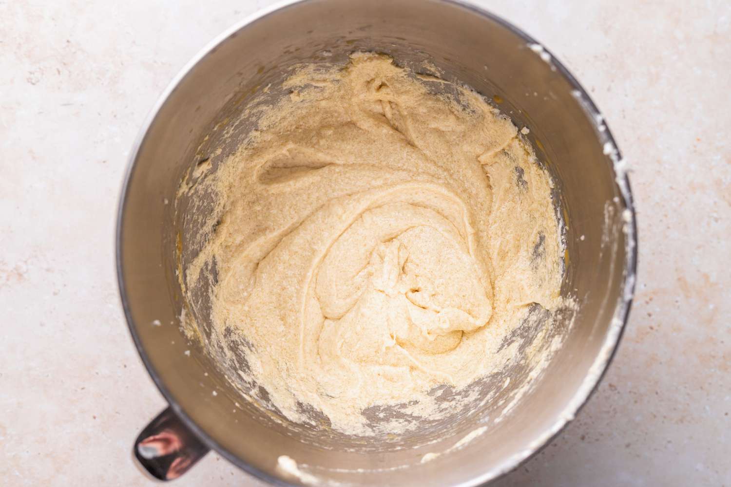 Wet Ingredients in Mixing Bowl for Unicorn Cake 