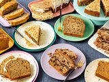 Banana bread on a table