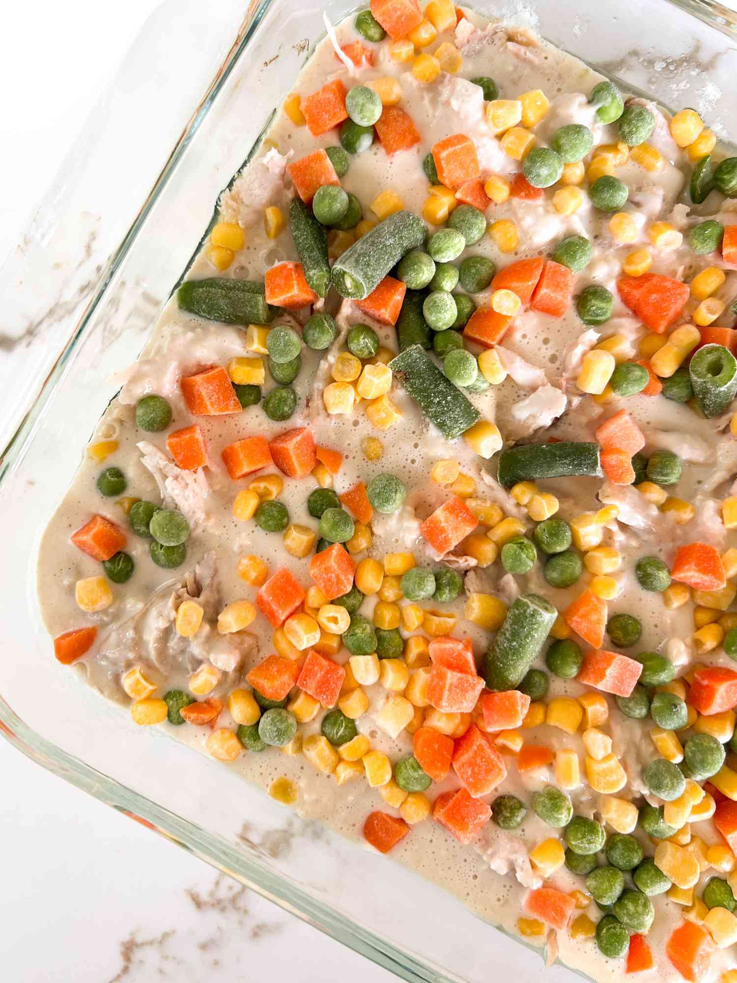 chicken cobbler with frozen vegetables