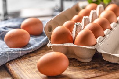 eggs on a table