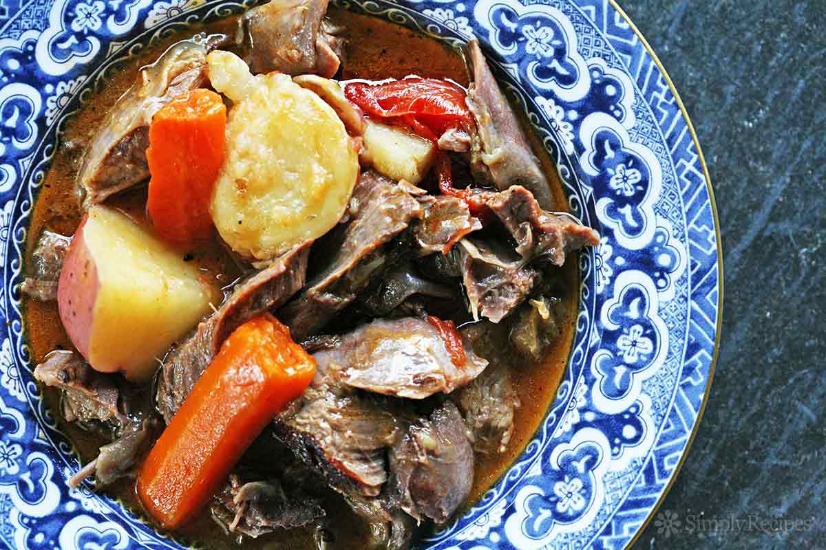 Herb Marinated Braised Lamb Shanks