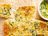 garlic bread made with dinner rolls
