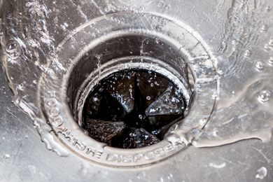 water going down the drain