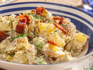 Potato salad in a bowl