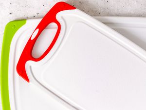 Cutting boards on the counter 