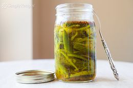 Jalapeno bread and butter pickles in a jar