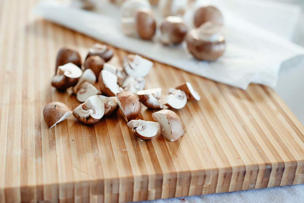 chopped mushrooms
