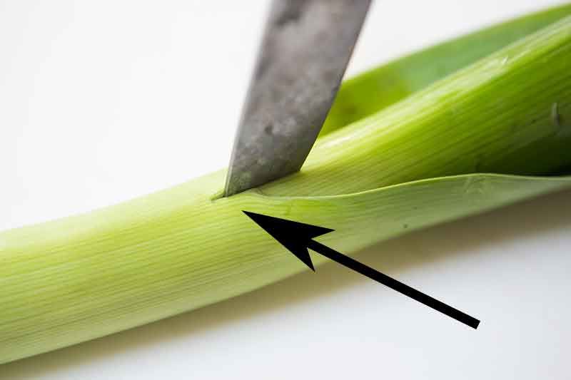 best way to clean leeks