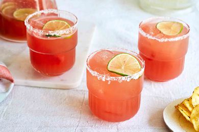 Watermelon margaritas for a crowd
