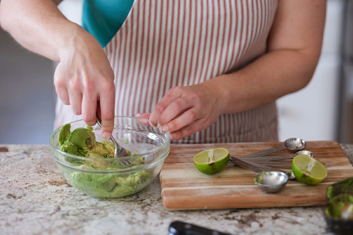 Vegetarian quesadilla recipe make the avocado mash